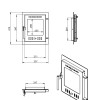 Дверка Везувий каминная 210 (М) Антрацит